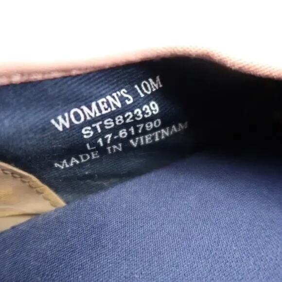 Sperry Shoes Womens 10 Sneakers Slip On Lifestyle Casual Lace Up Pink Preppy Low - Picture 5 of 12